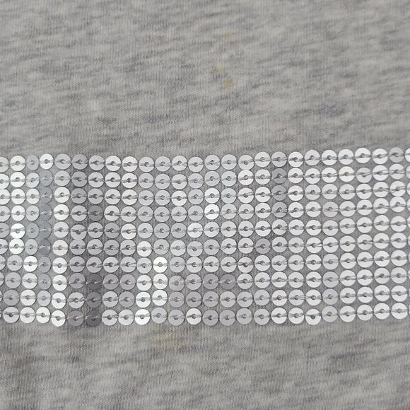 Mossimo Supply Co french terry gray heather sequin sweatshirt small - Picture 8 of 8